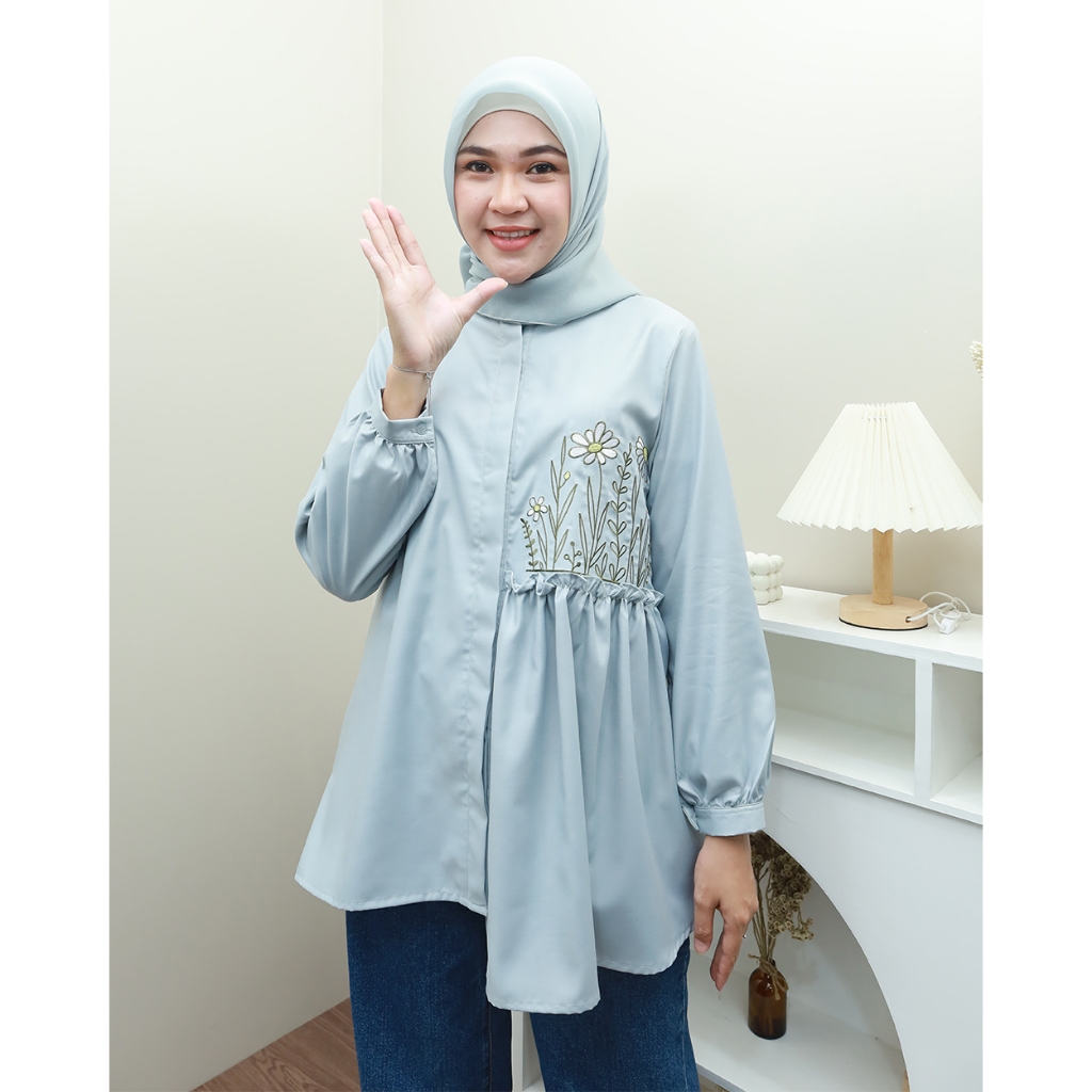 RIJEK MINOR SABRINA  Blouse- Pakaian terbaru by hijab mamah icis