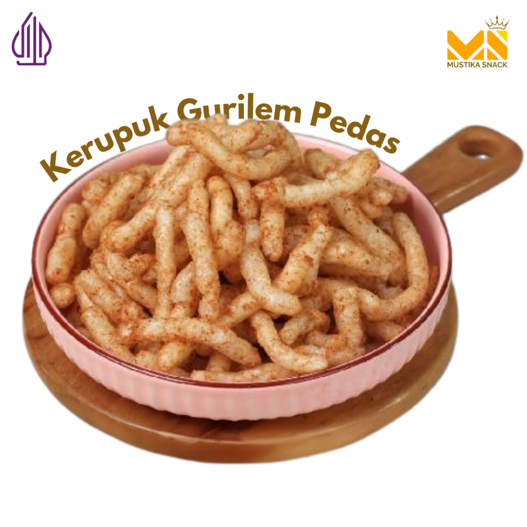 

Kerupuk Gurilem Pedas Gurih Cililin 500gr