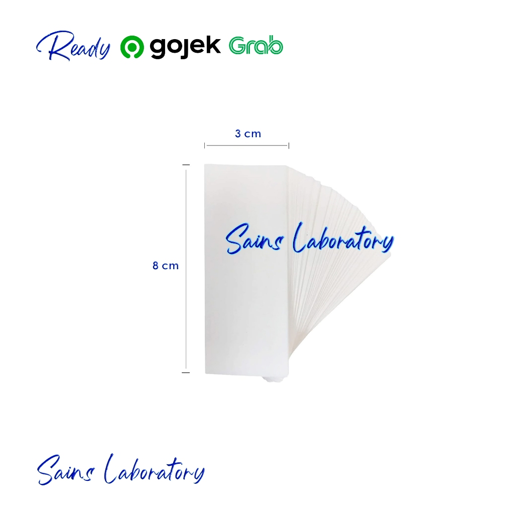 Kertas Kromatografi Chromatography Paper Strips Percobaan Kromatografi Lapis Tipis KLT 1 Pack isi 20