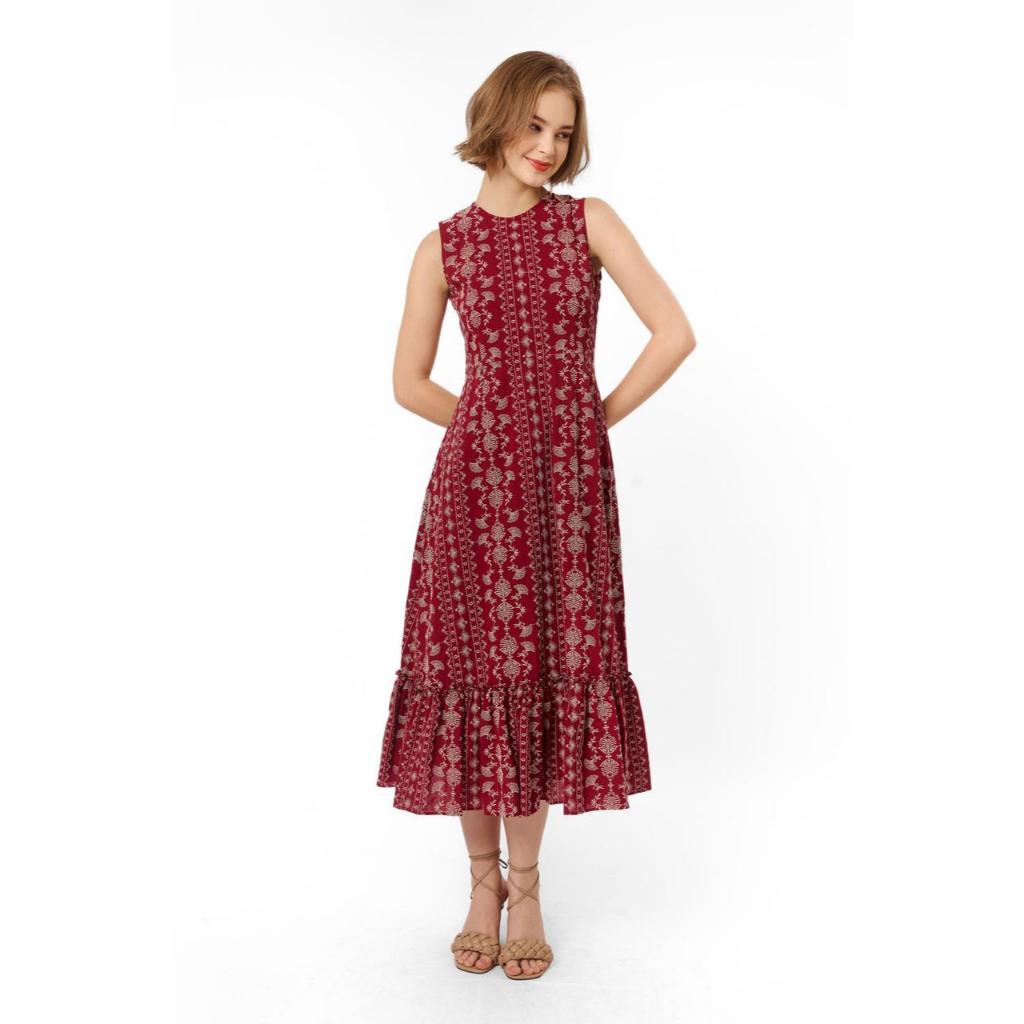 [RENT/SEWA] BAHA GIA - ADJANI Dress in Cengkeh Maroon