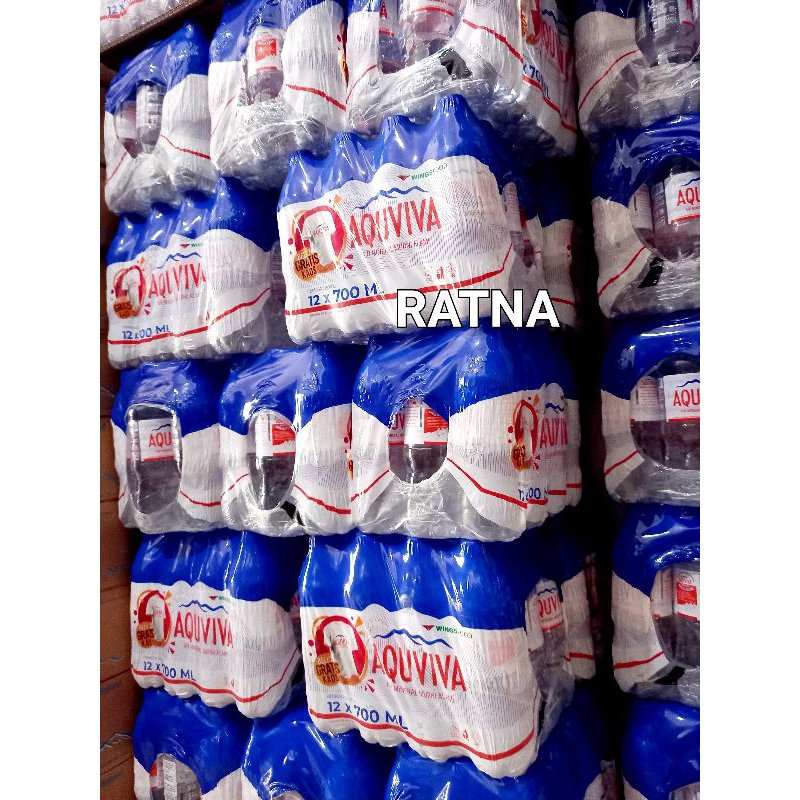 

AQUVIVA / AQUAVIVA BOTOL 700ml By Wings Food Air Mineral Botol (1 Bal isi 12 Botol)
