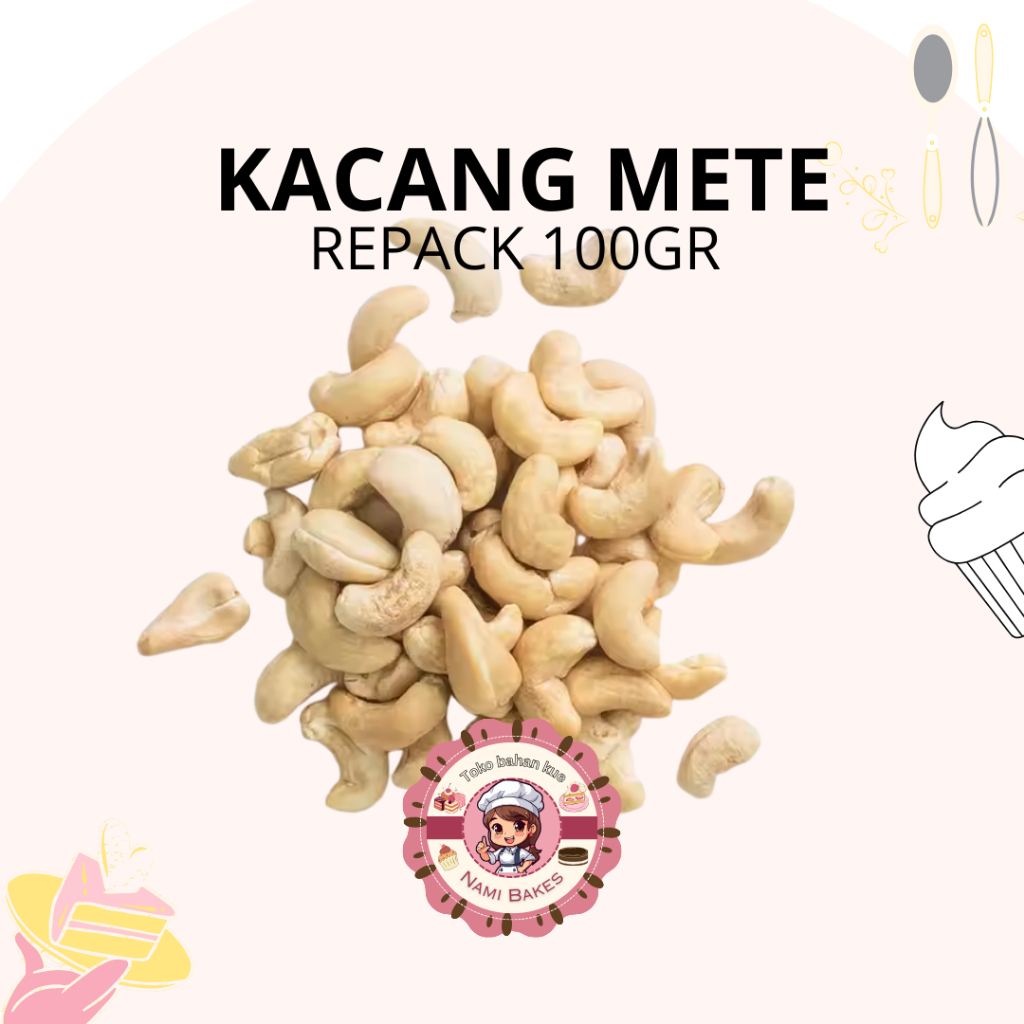 

Kacang Mete / Mede mentah (REPACK 100GR)