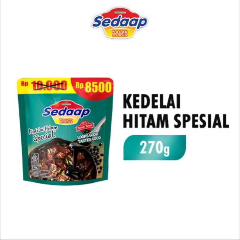 

Sedaap Kecap Mamis Kedelai Hitam Special Pouch 270 gram