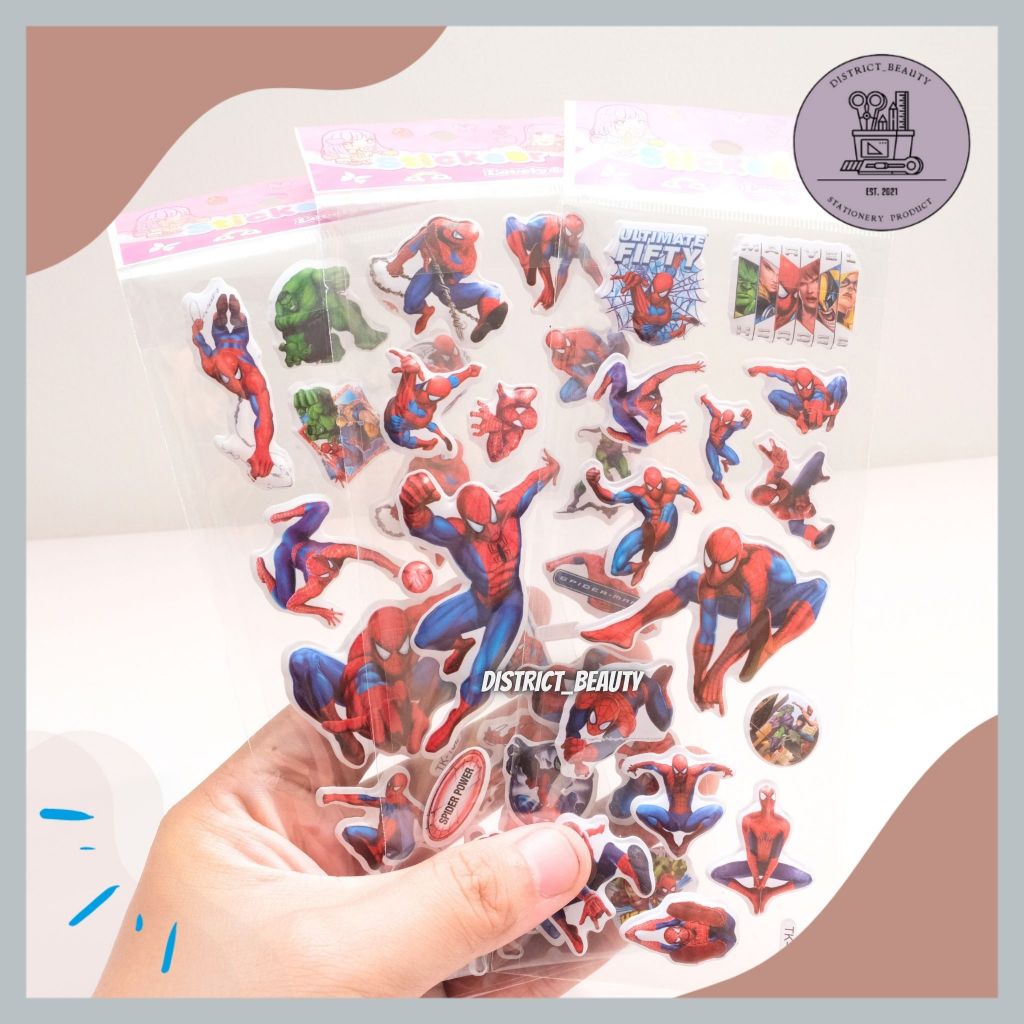 

STIKER TIMBUL SPIDERMAN STIKER MURAH MOTIF SPIDERMAN SUPERHERO STIKER 3D MURAH LUCU MOTIF ANAK LAKI LAKI TERMURAH DISTRICT BEAUTY