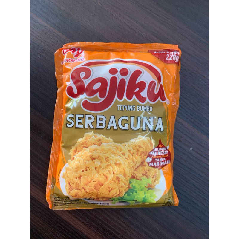 

Sajiku Tepung Serbaguna 220gr / Sajiku Tepung Crispy 1pcs 220gr
