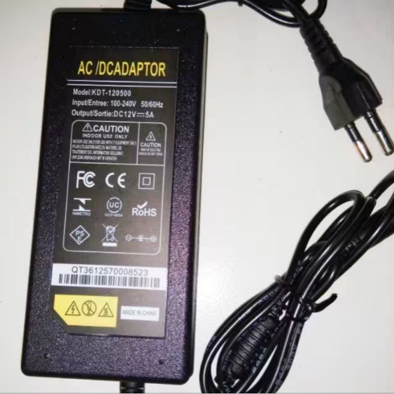 Adaptor AC to DC 12V 5A