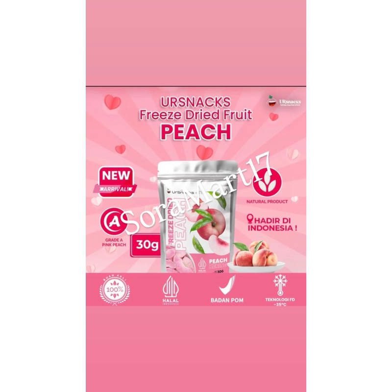 

Freeze Peach Dried Fruit 30gr