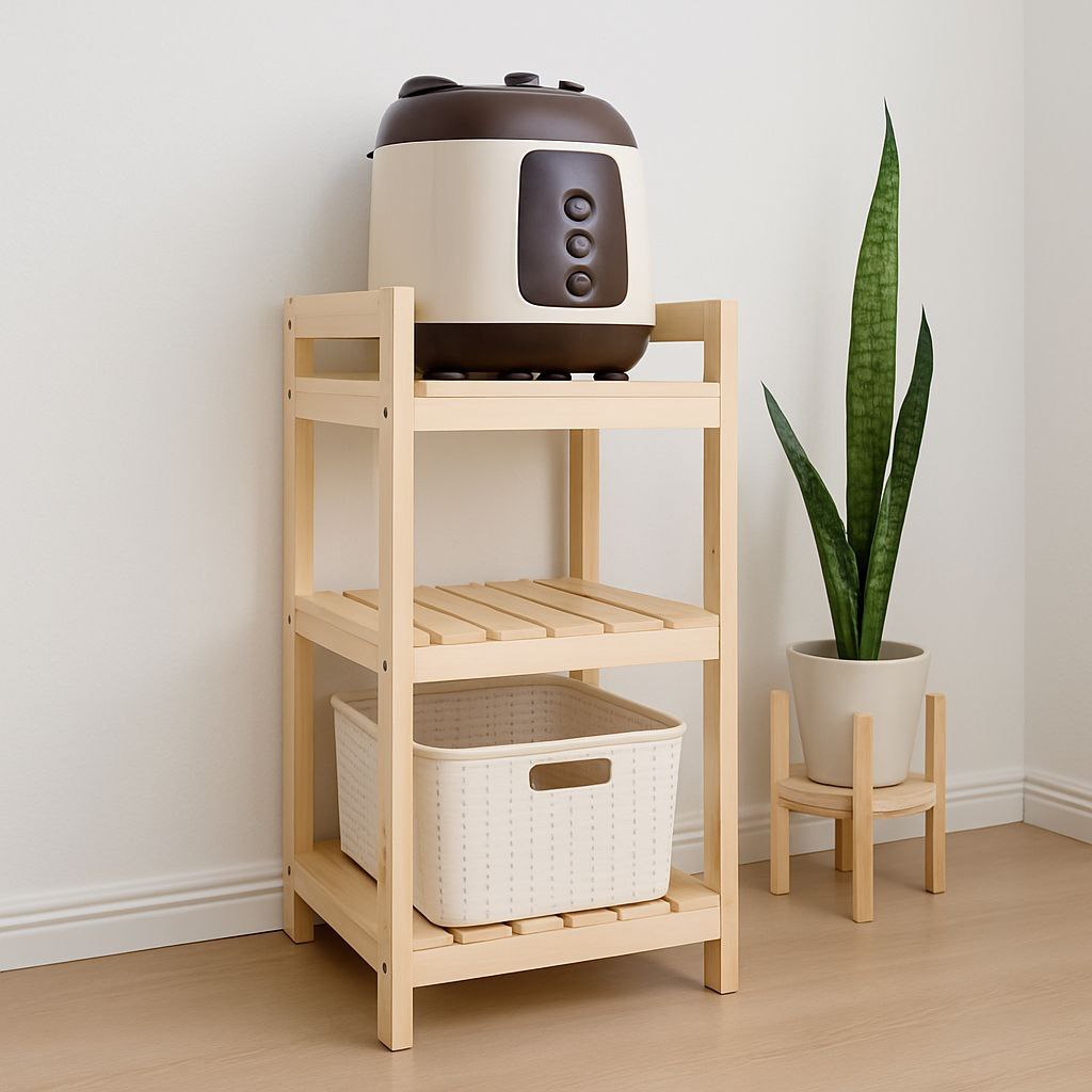 Rak Magicom Rak dispenser 3 Susun estetik Rak Serbaguna Anak kos