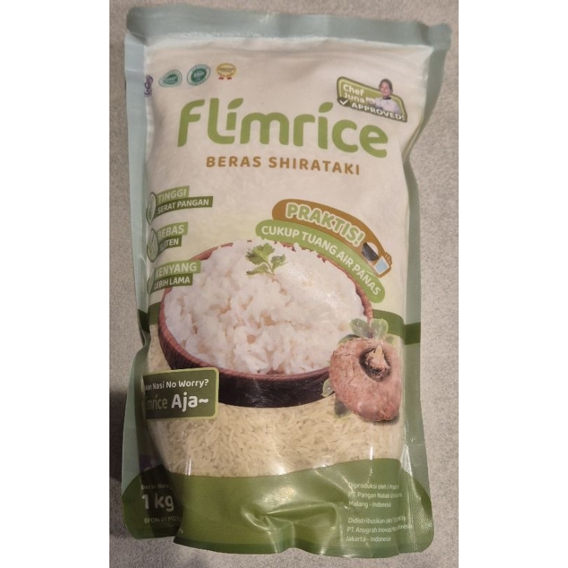 

Beras Porang FLIMRICE Porang Rice - Konjac Rice - Shirataki Rice 1 Kg - RM.