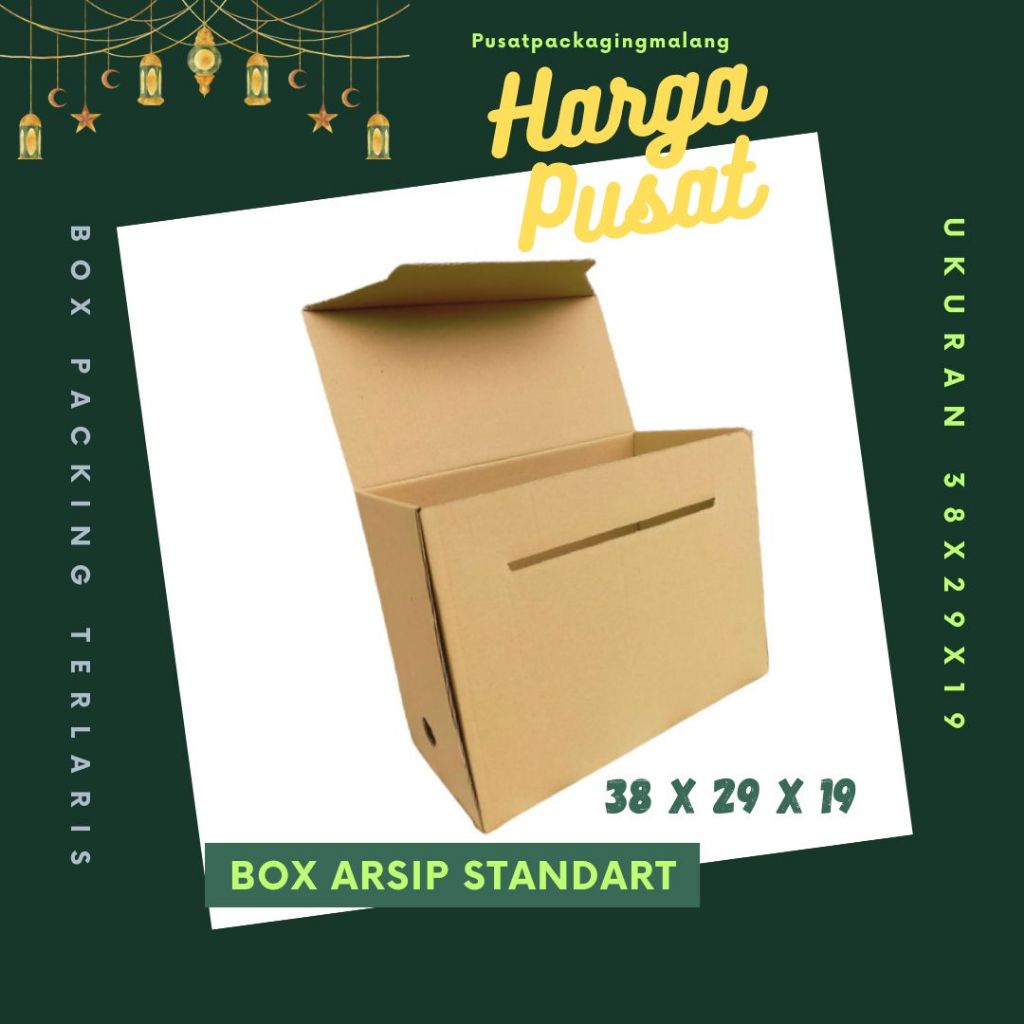 

Box Arsip Standart 38x19x29 Coklat Polos Kardus Arsip Packing/polos/Arsip/File/filebox/arsipbox/ box Dokumen