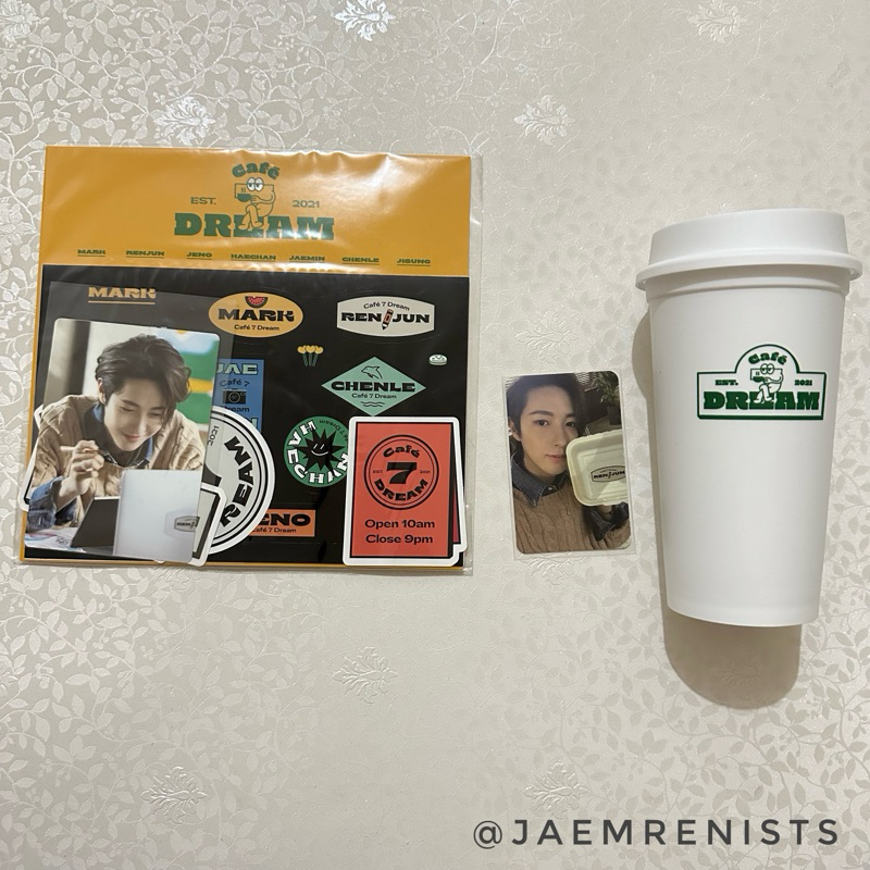 [ready ina] nct dream cafe 7dream luggage sticker & tumbler renjun