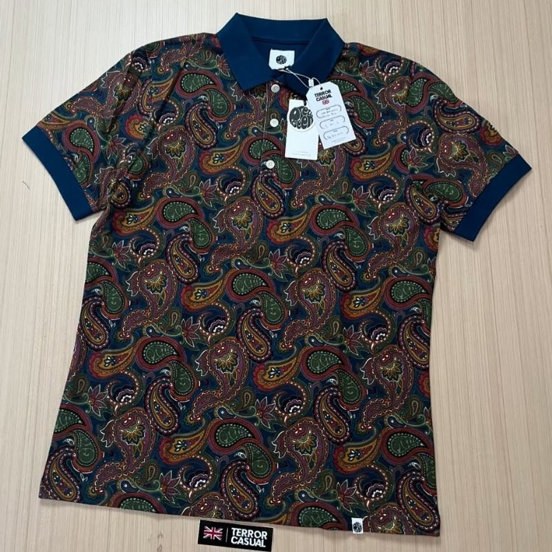 Polo Shirt Pretty Green  15th Anniversary Paisley Multicolor