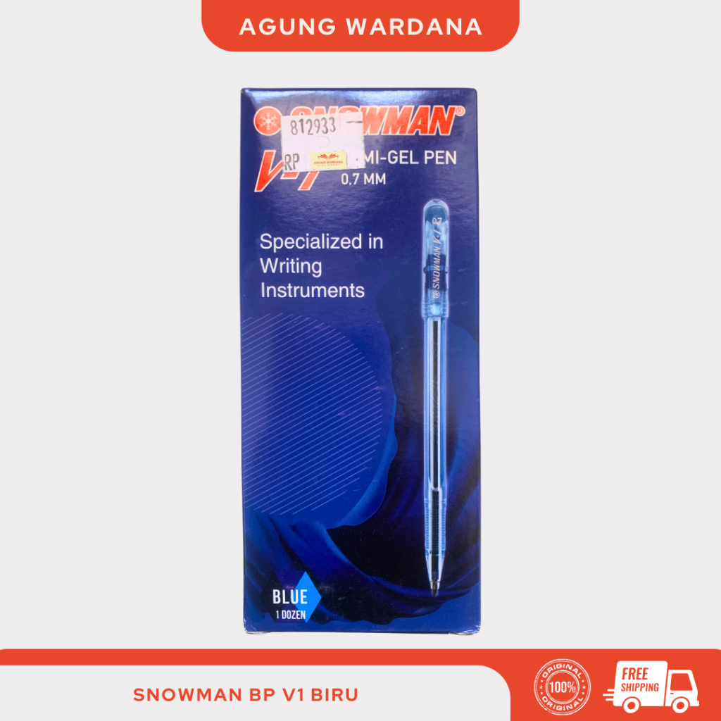 

BOLPOIN BIRU SNOWMAN BP V1 0.7MM 1 PCS