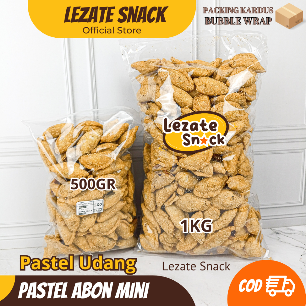 

Pastel Abon Mini 1KG Kiloan Rasa Gurih Renyah Enak Murah / Pastel Kering Isi Abon Udang Premium / Pastel Kering Abon Sapi Kiloan Murah Sumpia Kiloan