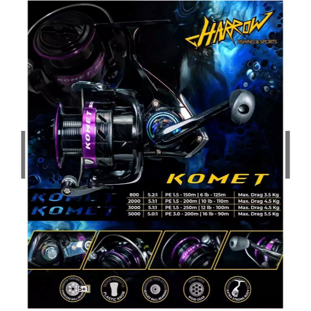 Reel HARROW Komet 3000/5000- Reel Spinning