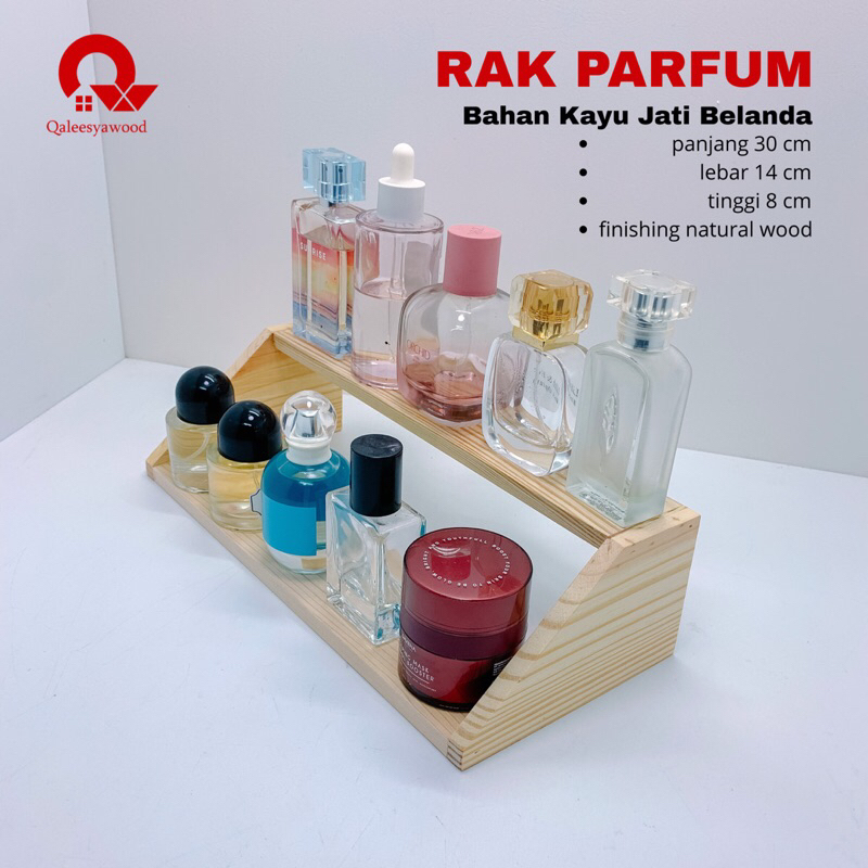 Rak Kosmetik Makeup / Rak Kayu Parfum Aesthetic