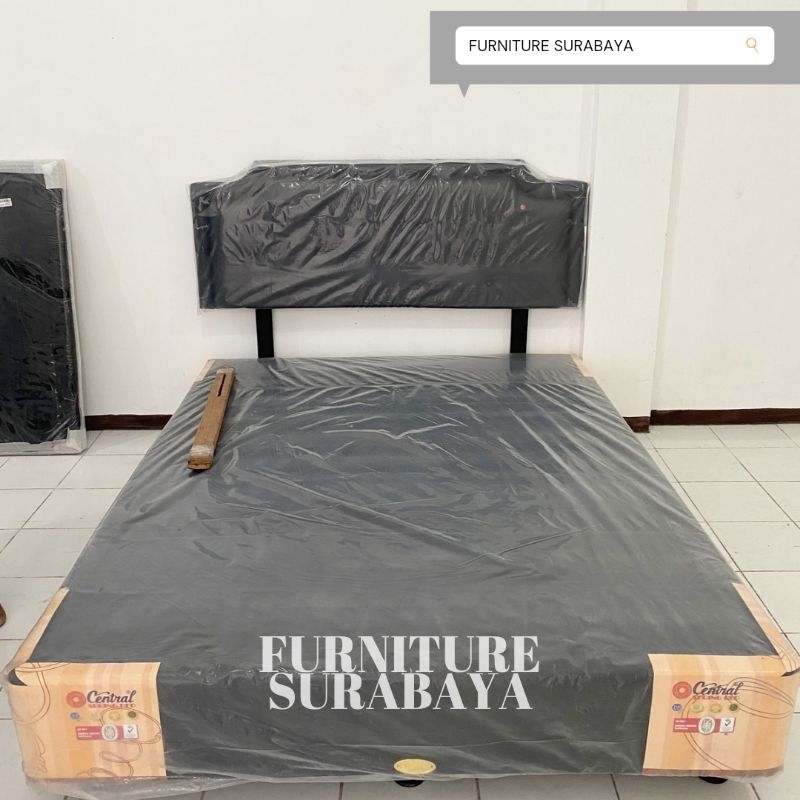 DIVAN SANDARAN SPRING BED MERK CENTRAL BAHAN OSCAR 90 X 200 CM 120 X 200 160 X 200 CM 180 X 200 CM K