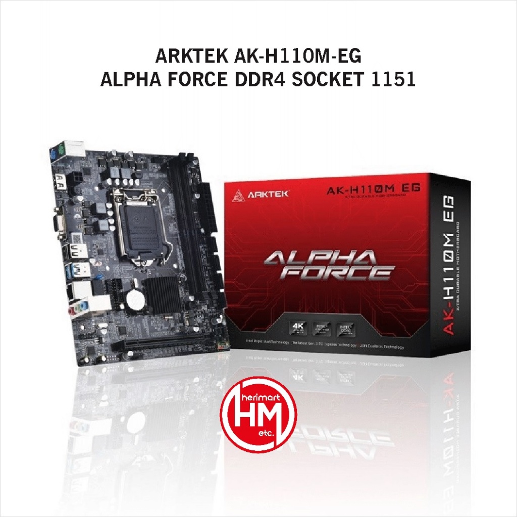 MOTHERBOARD ARKTEK AK-H110M-EG ALPHA FORCE DDR4 SOCKET 1151