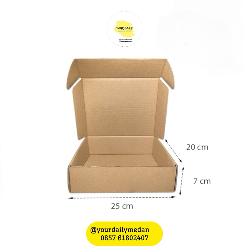

Kotak kardus 25x20x7 cm