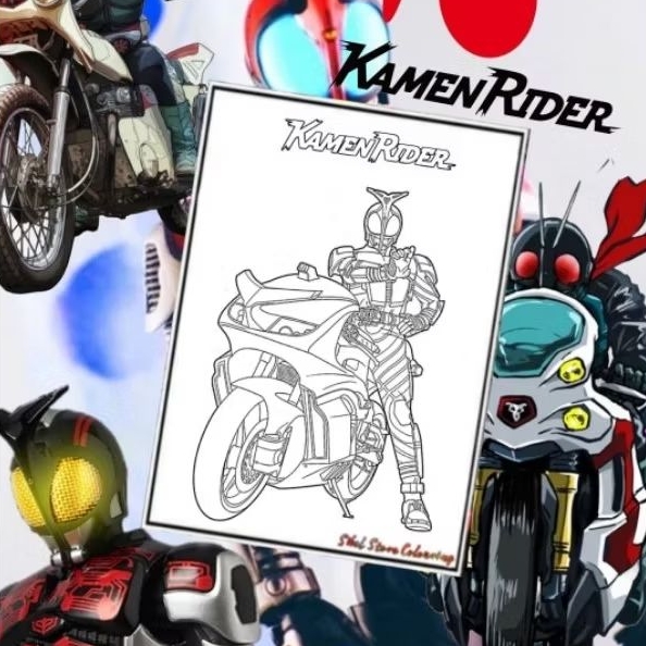 

KERTAS GAMBAR MEWARNAI KAMEN RIDER ISI 12 LEMBAR GAMBAR BERBEDA / KERTAS GAMBAR TEBAL / PAUD / SD / TK