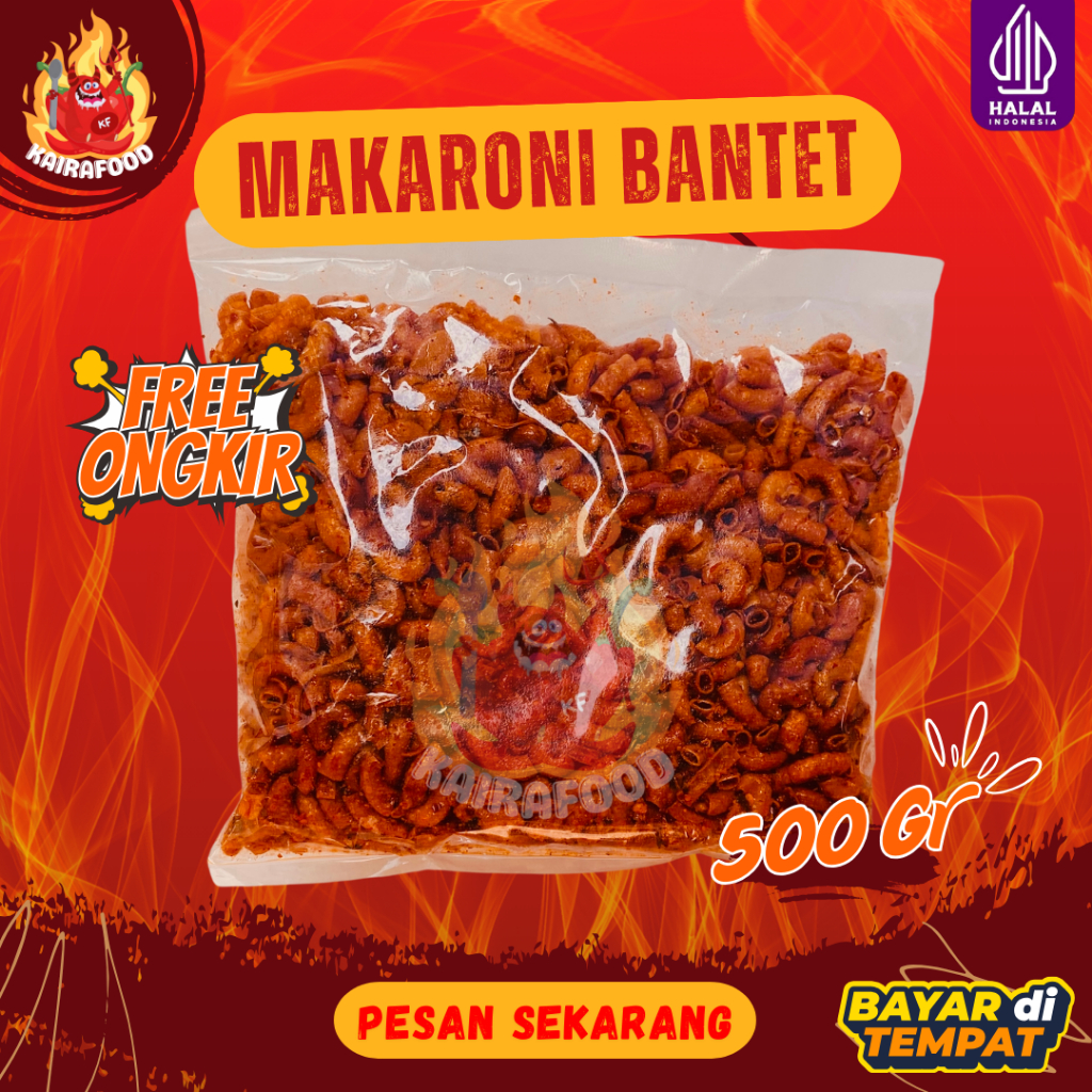 

500 GR MAKRONI BANTET PEDES DAUN JERUK | SUPER RENYAH