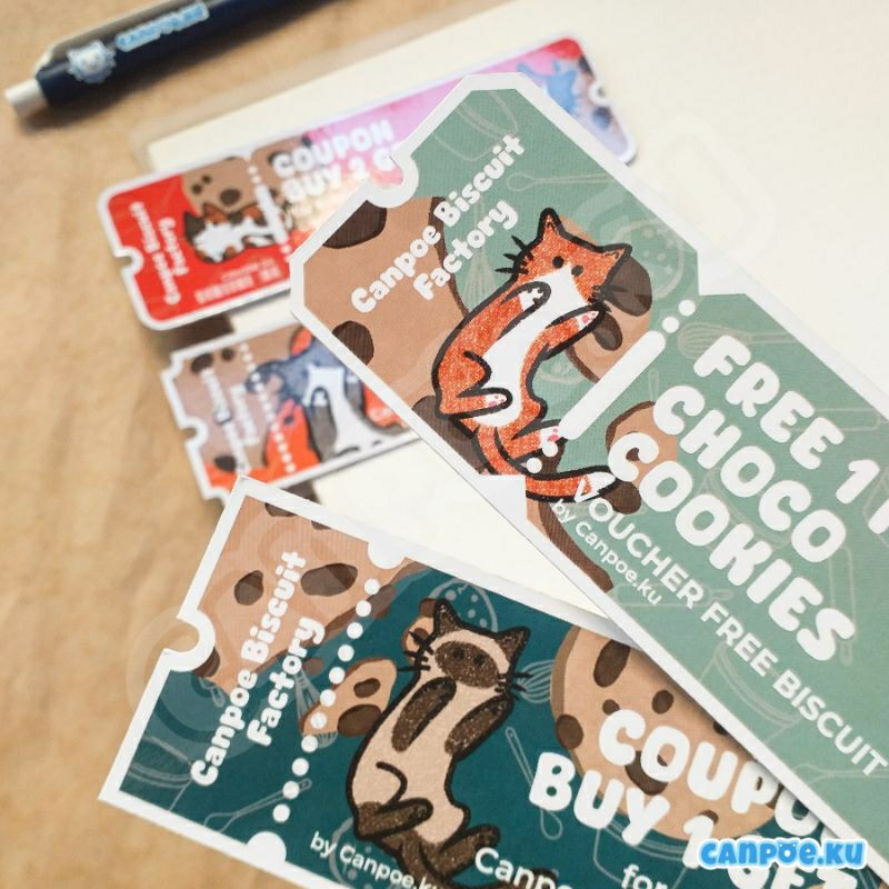 

Bookmark Printed ONE Side Glossy Laminated - Canpoe Biscuit Factory