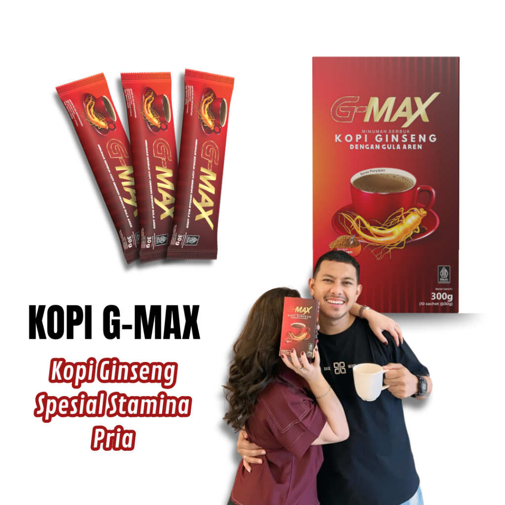 

KOPI STAMINA KUAT DAN TAHAN LAMA ORIGINAL GMAX MINUMAN EXTRA GINGSENG ASLI BPOM