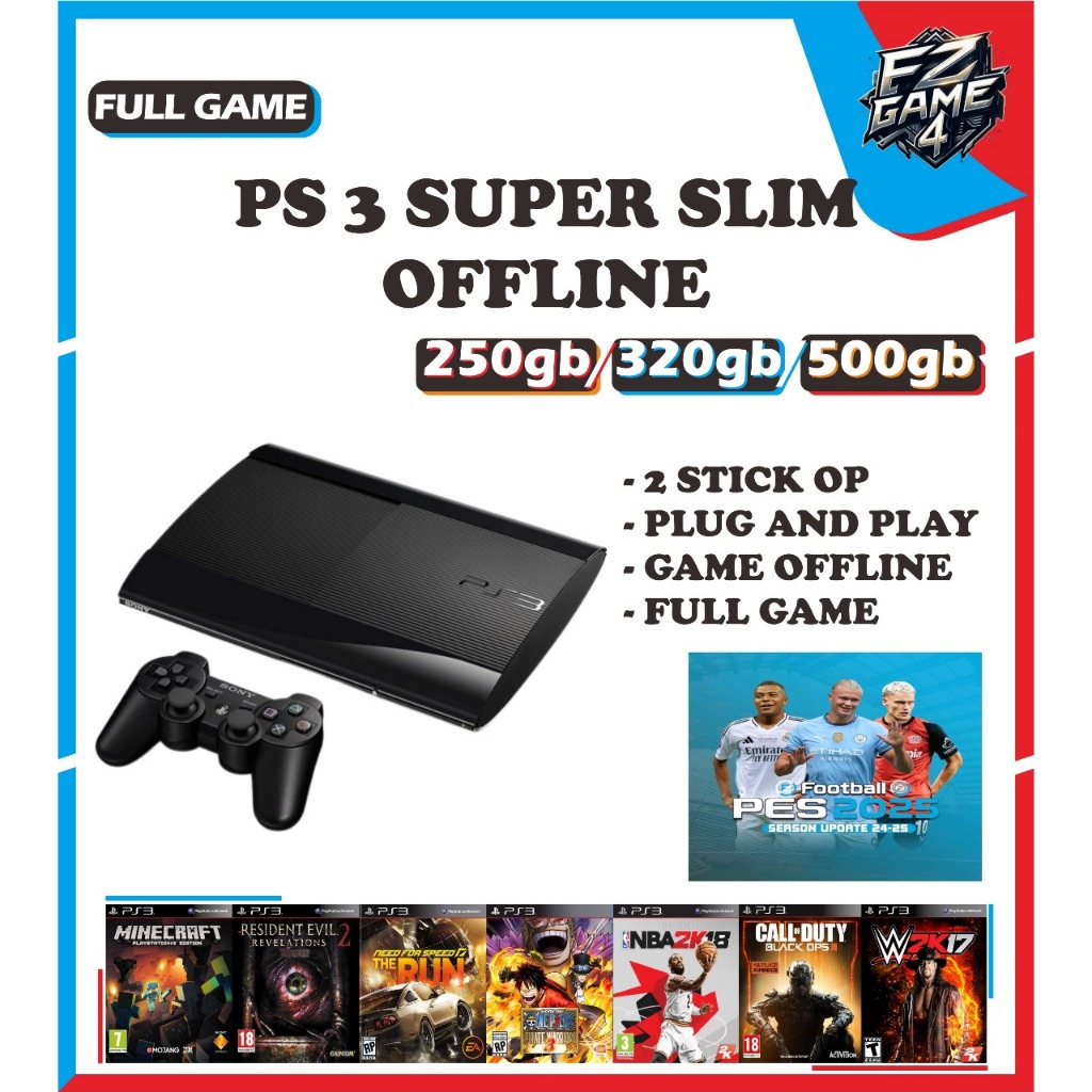 PS3 SUPER SLIM OFW/HFW SERI 4000/4200/4300 FULL GAMES