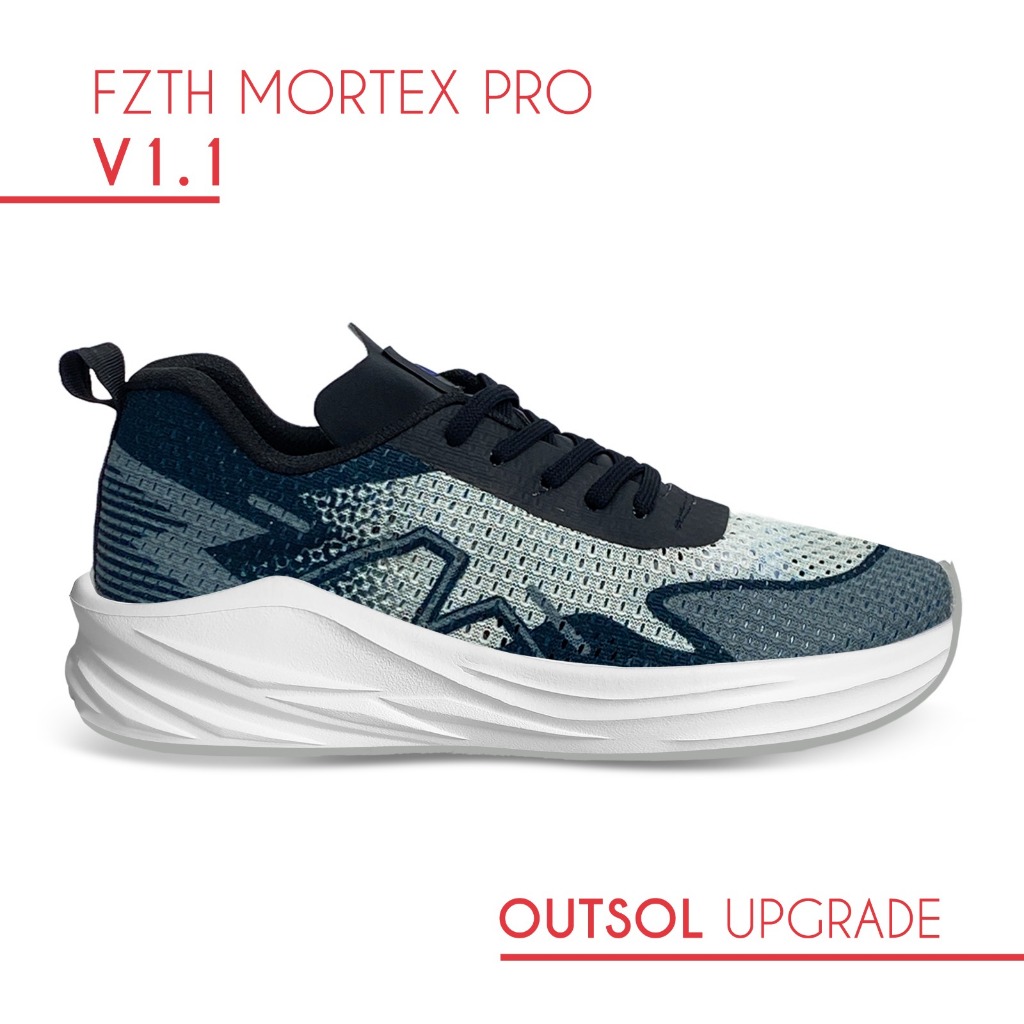 Sepatu Running Fzth Mortex Pro Sneakers Casual Sport Shoes_GREY
