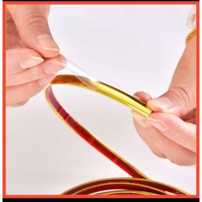 Wall Sticker List Plat Strip Miror 1M Dekorasi Keramik List Moulding Pvc / List Foam / list Marble