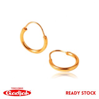 Anting Emas Tindik Polos Polos - Toko Emas Gadjah
