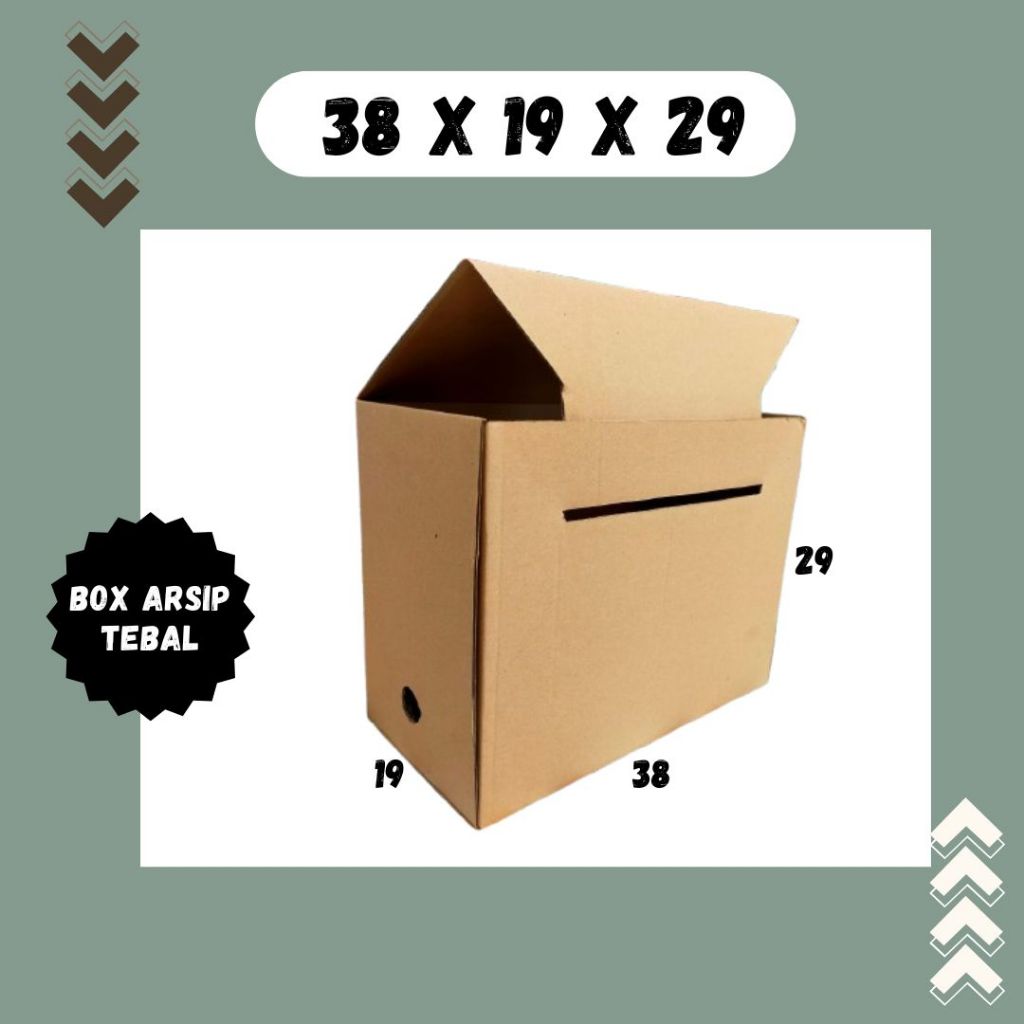 

Box Arsip Tebal 38x19x29 Coklat Polos Kardus Arsip Packing/polos/Arsip/File/filebox/arsipbox/ box Dokumen