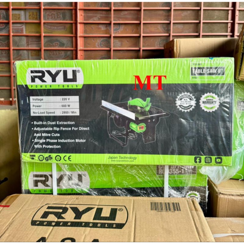 MESIN TABLE SAW RYU 8" INCH RTS 8" INCH MESIN GERGAJI MEJA POTONG KAYU