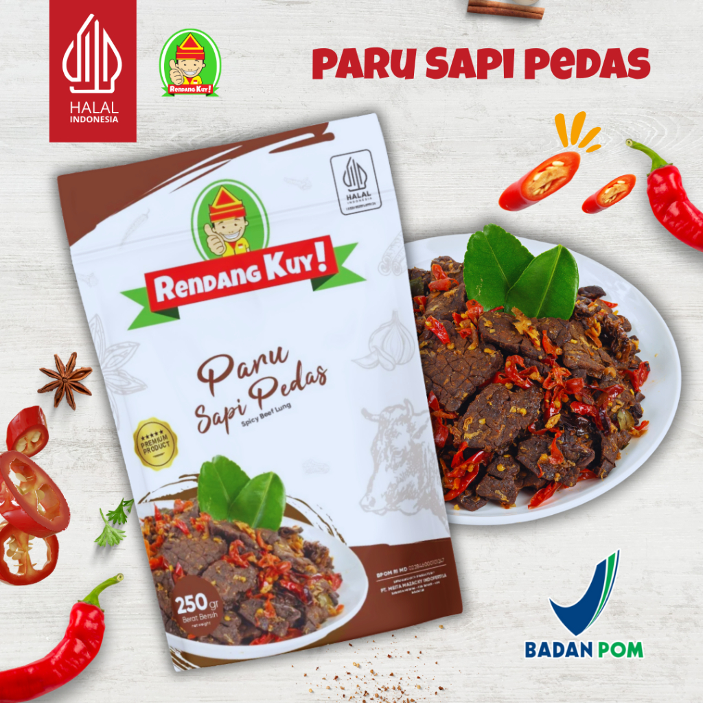 

Rendang Kuy! - Paru Sapi Pedas 250 Gram