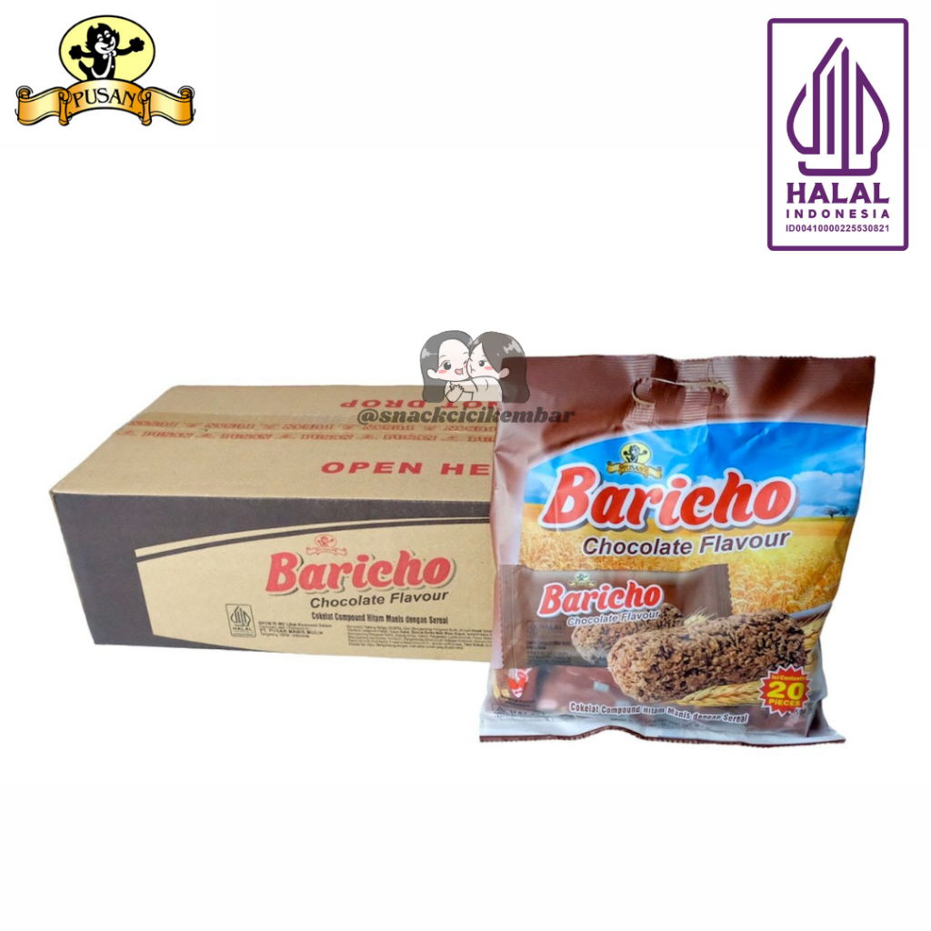 

PUSAN BARICHO SNACK SEREAL OAT RASA COKLAT / STOBERI / VANILLA 1 DUS ISI 12 BAG