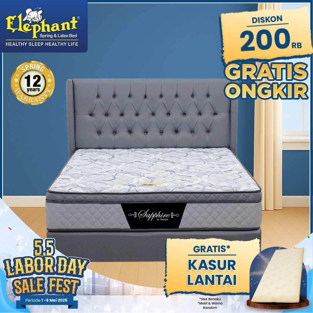 Kasur Springbed Saphire Komplit Set by Elephant Springbed