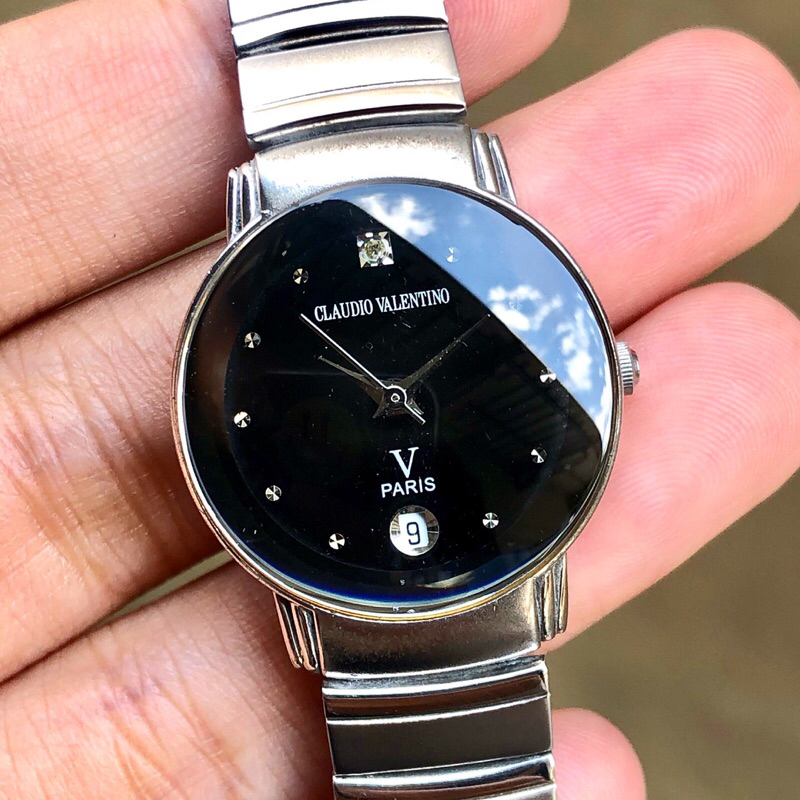 Claudio Valentino Paris Date Quartz