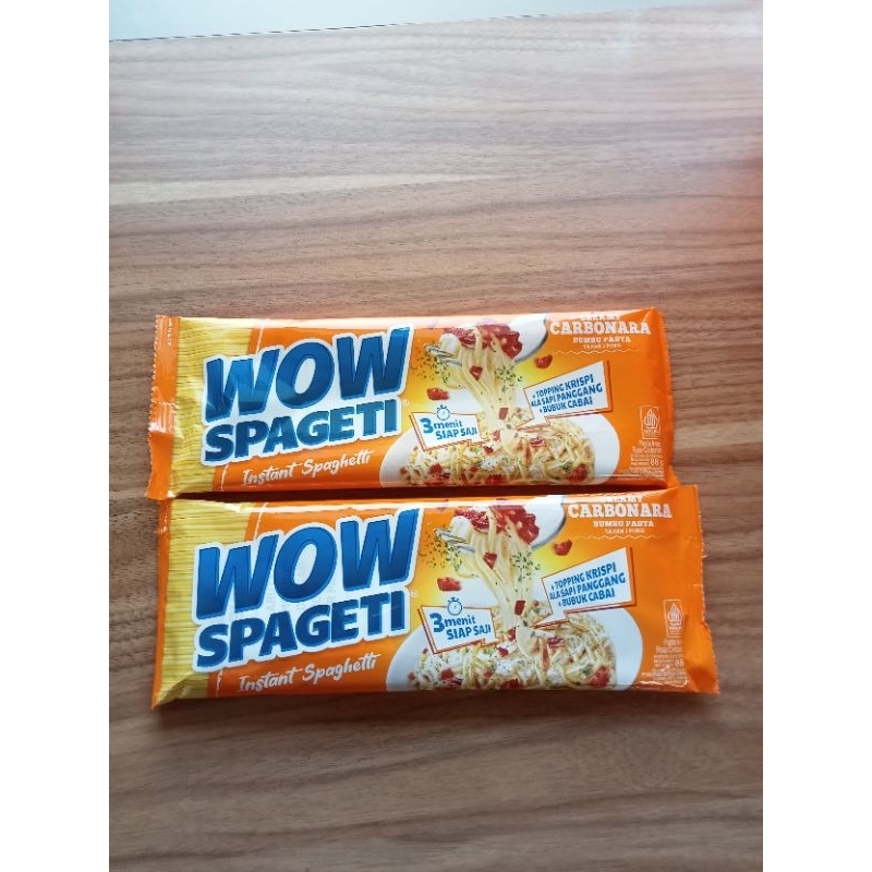 

Wow spaghetti creamy carbonara 88g
