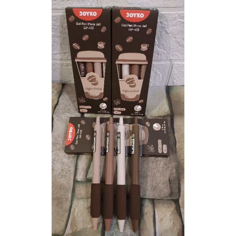 

Gel pen (pena jel) GP-413 1kotak isi 4pcs