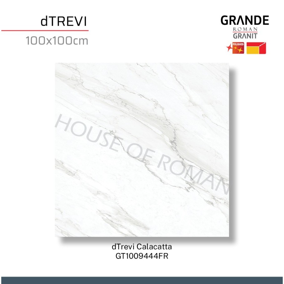 ROMAN GRANIT GRANDE dTrevi Calacatta 100X100 GT1009444FR ROMAN GRANIT