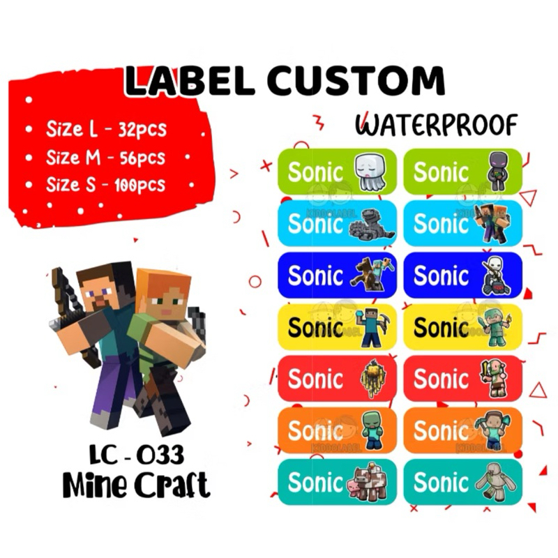 

Stiker Label Nama waterproof Vinyl Custom 3