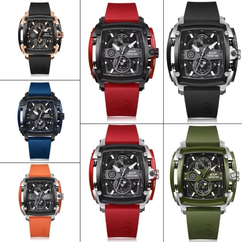 EXP3008/EXP 3008 /E 3008  Rubber  jam tangan pria original