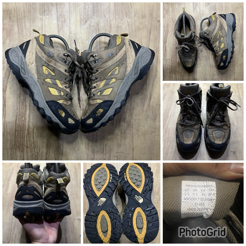 The north face hiking brown goretex