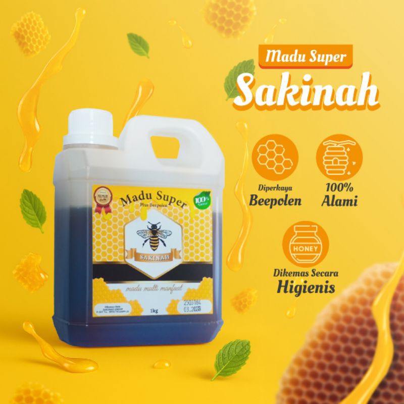 

Ay00! Madu Super Sakinah Plus Beepolen 1kg Produk