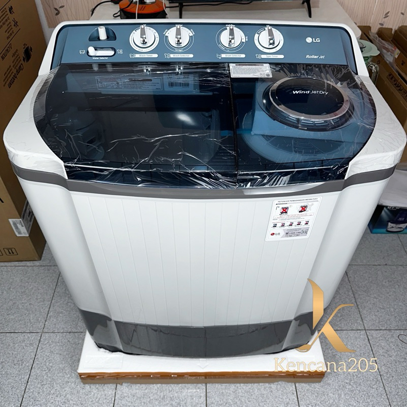 Mesin Cuci LG 2 tabung 9 kg 9kg P9050RT P 9050 R / RTB Twin Tub Turbo Jet