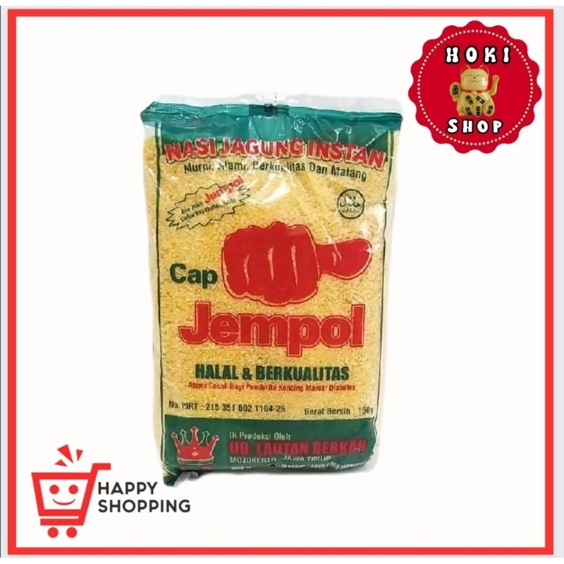 

Nasi Jagung Instan Cap Jempol 150gr / Nasi Ampok / Nasi Empok - Empog