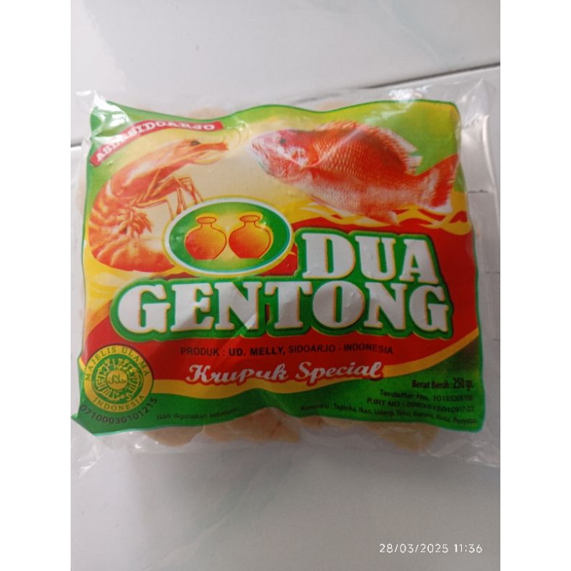 

krupuk udang cap dua gentong