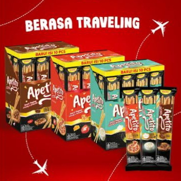 

[PROMO!!] Roma Apetito 1 PAK isi 10x18.5gr - biskuit stik nikmat termurah diskon