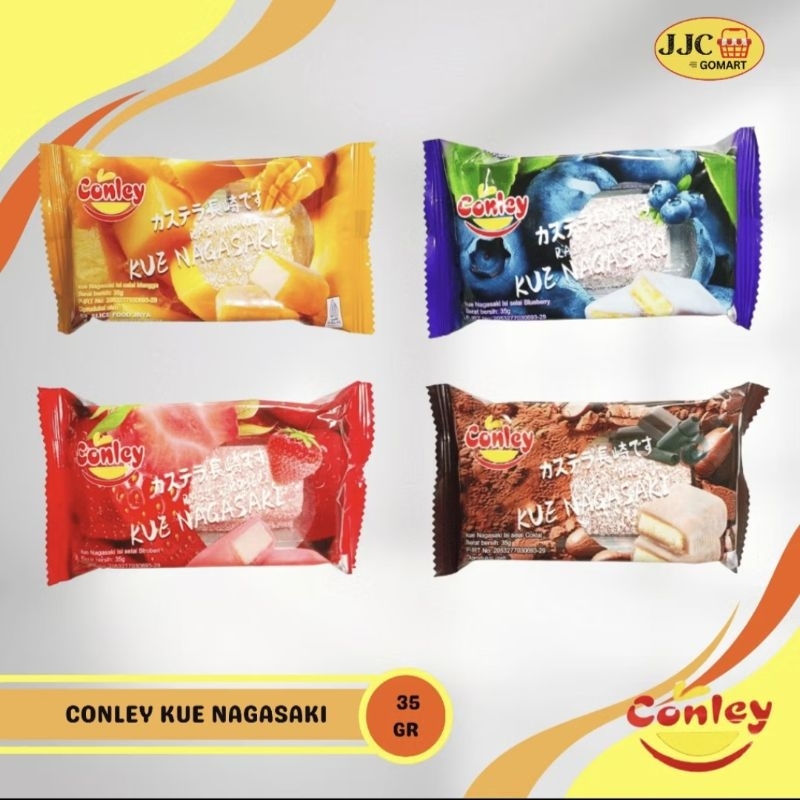 

Conley mochi kue nagasaki 35gr coklat, mangga, blueberry, strawberi cemilan kekinian harga termurah