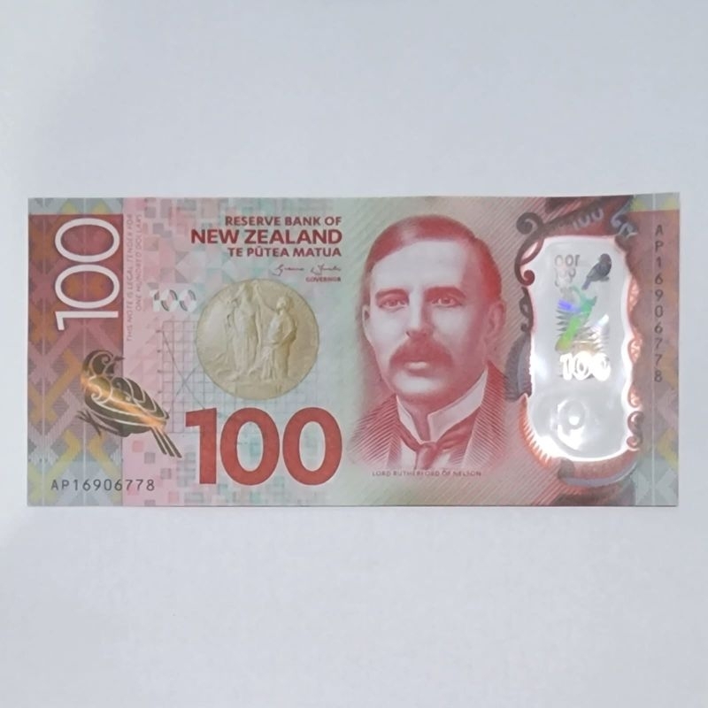 Uang Asing New Zealand Dolar Pecahan 100 Dolar Polymer